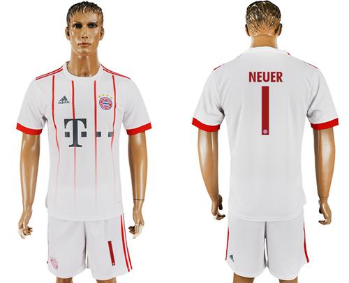 Bayern Munchen #1 Neuer Sec Away Soccer Club Jersey